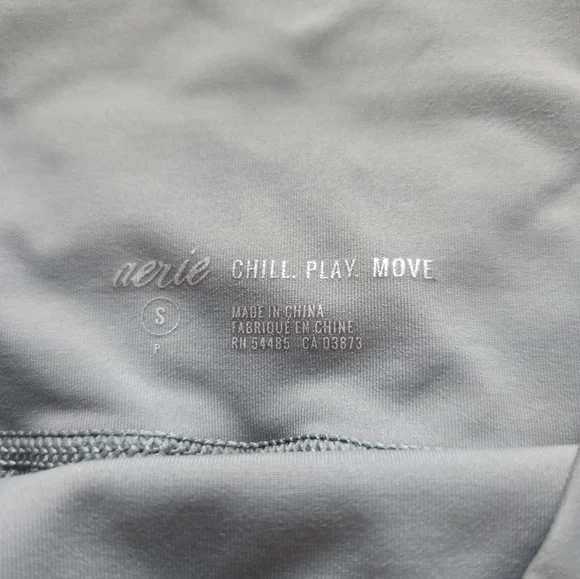 Aerie Chill Play Move Mesh Leggings Small Sage Green - Picture 5 of 7